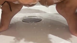 Bath Time Pussy Shaving - Sweet Arabic Real Amateur