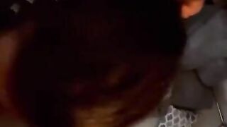 POV Dirty brunette slut lets me take her throat