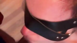 POV Dirty brunette slut lets me take her throat