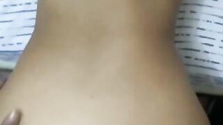 HUGE CUMSHOT ON PUSSY for my petite girlfriend