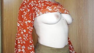 dancing to the music showing changing clothes