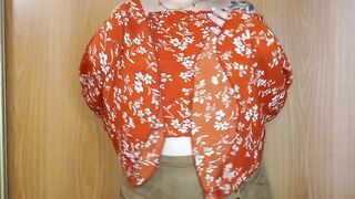 dancing to the music showing changing clothes