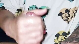 Sexy British bbw tattooed wife oily handjob