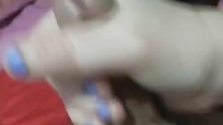 My roommates girlfriend finally left. Unfortunately he came really fast