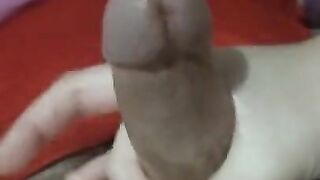 My roommates girlfriend finally left. Unfortunately he came really fast