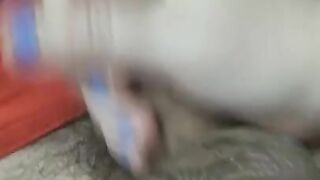 My roommates girlfriend finally left. Unfortunately he came really fast