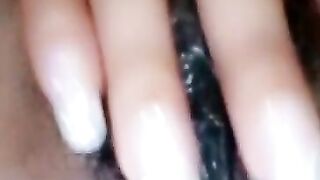Massaging my sticky wet pussy on my phone
