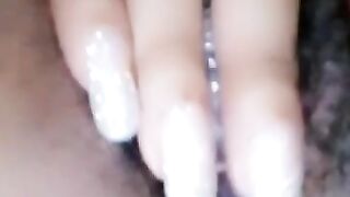 Massaging my sticky wet pussy on my phone