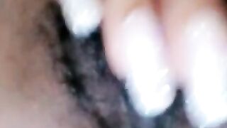 Massaging my sticky wet pussy on my phone