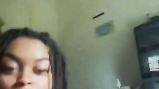 Blowjob from black beauty deep throat and sloppy