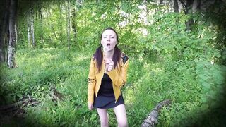 Naughty Girlfriend Strip In Forest - Amateur Naked Outdoor