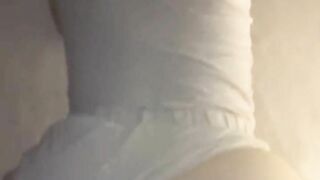 Hot wife in pajamas takes BBC bareback