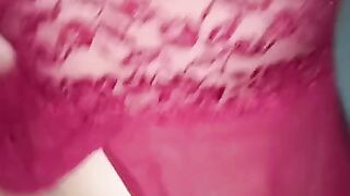 Playing with her juicy pussy on top of me