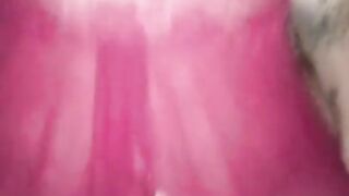 Playing with her juicy pussy on top of me