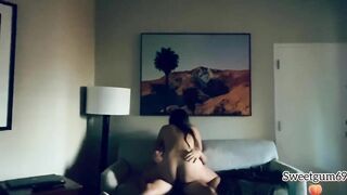 Cowgirl riding till he cums