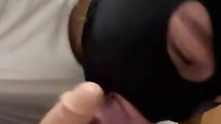 Blonde sucking 2 dicks