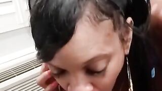 Suckin big daddy's dick