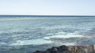 Pissing in diaper outdoors