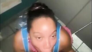 Bae Gagging in the BAR Bathroom!!