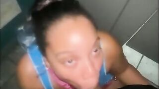 Bae Gagging in the BAR Bathroom!!