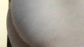 Sexy milf sneaking away to tease you