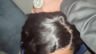 nasty finish after almost getting caught sucking bbc