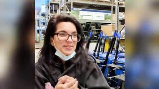 Another blowjob in public store with a facial and cum walk!!