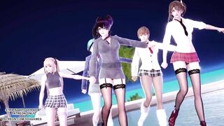 [MMD] 2 Phut Hon Sexy Dance Marie Rose Tamaki Misaki Kasumi Nyotengu Doa Uncensored Hentai