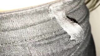 a nice big hot ass, she likes to wear pants and make me horny when she rolls