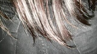 a nice big hot ass, she likes to wear pants and make me horny when she rolls