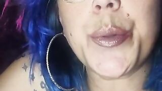 Pretty Face Close Up Smoking Fetish Lots of Cig Dangling Lighting