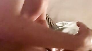 Handjob huge cumshot