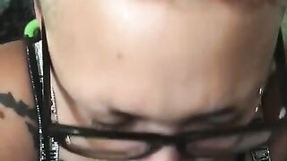 Goth slut sucks cock so good