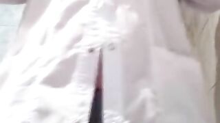 Nurse pee in hospital bathroom. Girl piss. | Kinky Dove