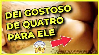 Enquanto eu chupava um o outro me comeu de quatro. Mais vídeos completos no Onlyfans