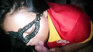 Cajera del Oxxo me mama la verga es amiga de mi novia, habla muy sucio la puta infiel.