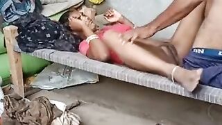 Indian village outdoor with aunty Hindi bhabhi ki first night