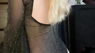 Abby Adams Amateur Blonde Teen Strip Tease Cosplay