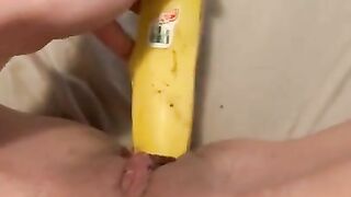 Fucking a banana