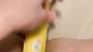 Fucking a banana