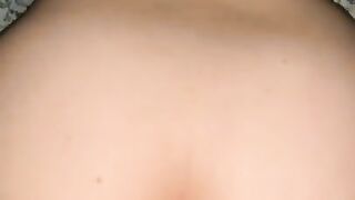 Gripping my cock with her tight pussy