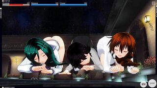 3D HENTAI ORGY three beauties cum with you