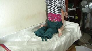 Cuckold husband. Housewife fucks with plumber while her husband out of home.