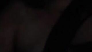 Naked breasts while driving