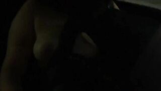 Naked breasts while driving