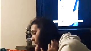 Fucking a fan while he watches my video