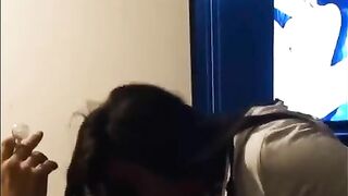 Fucking a fan while he watches my video