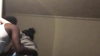 Dudes big booty white girl BM fucked hard backshots hair pulled cum drips