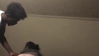 Dudes big booty white girl BM fucked hard backshots hair pulled cum drips