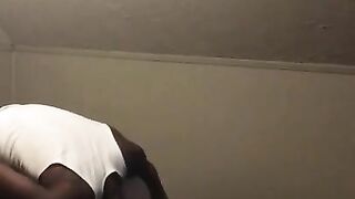 Dudes big booty white girl BM fucked hard backshots hair pulled cum drips